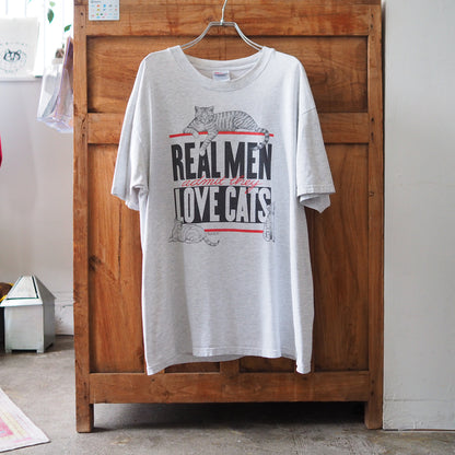 HEP CAT "REAL MEN LOVE CATS" Tee / 90s