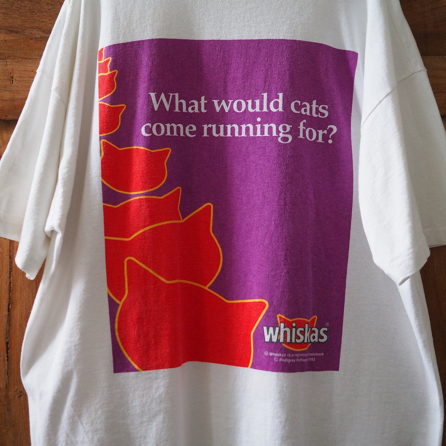 Whiskas What Would Cats Come Running for? Tee / 90s