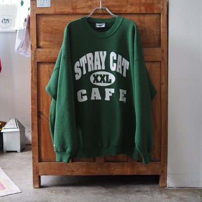 Stray Cat Cafe Sweatshirt / 90s / Made in USA
