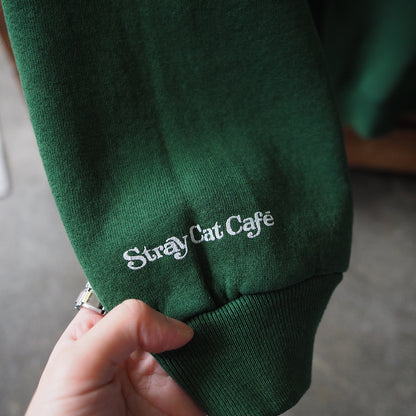 Stray Cat Cafe Sweatshirt / 90s / Made in USA