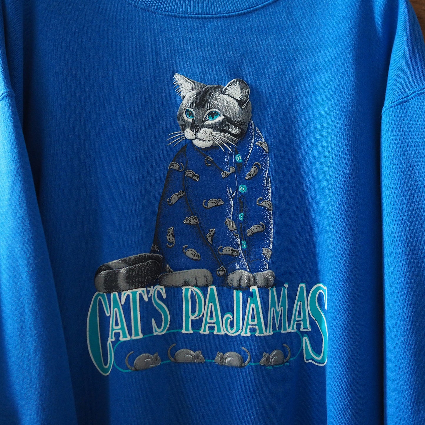 Cat's Pajamas Sweatshirt / 90s / Made in USA