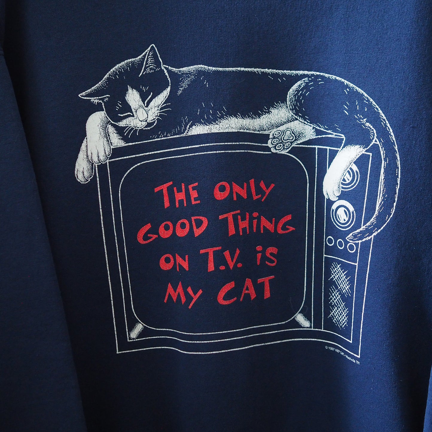 HEP CAT the Only Good Thing on TV is... Sweatshirt / 90s