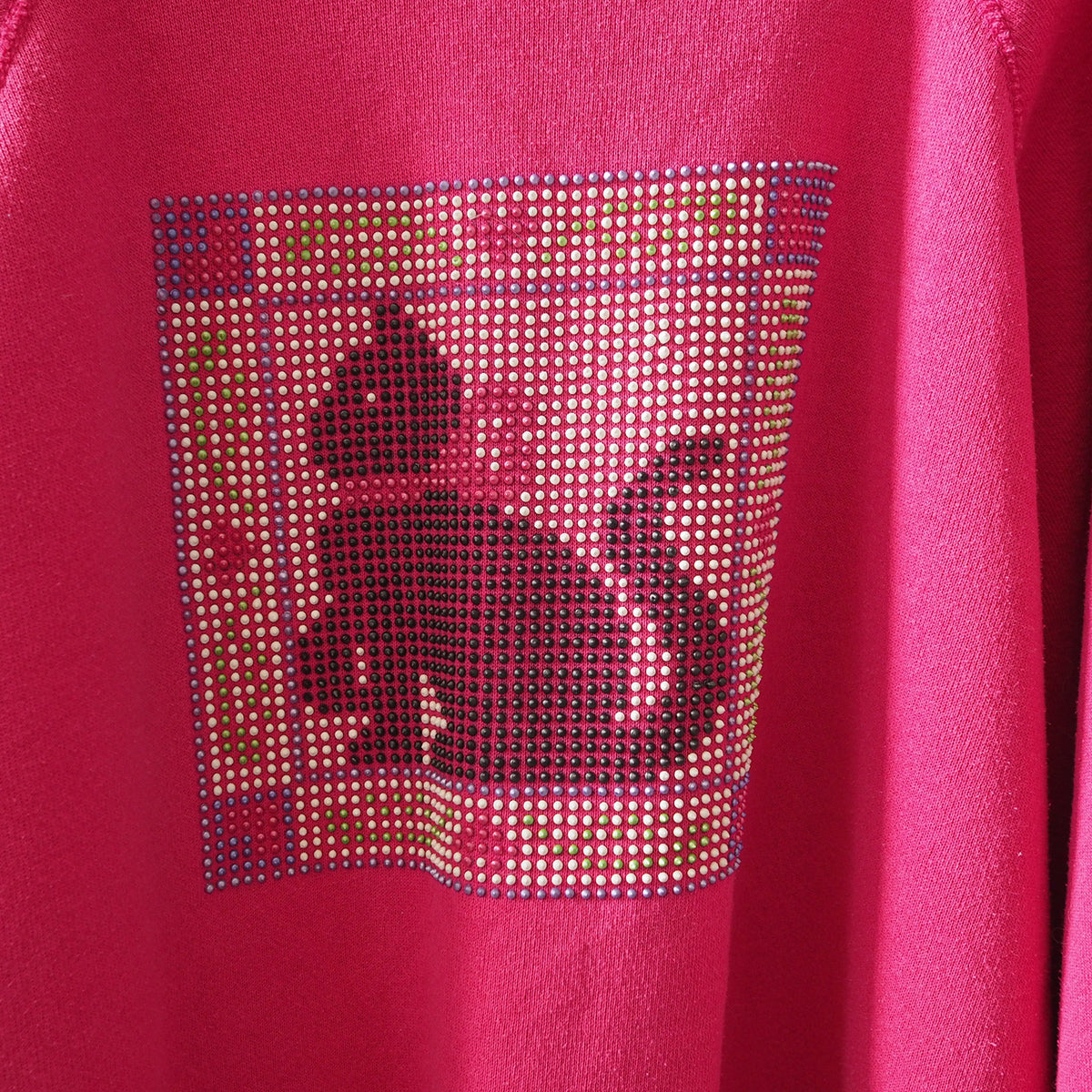 Dot Cat Sweatshirt / 80s / Made in USA