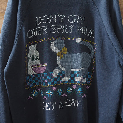 Don’t Cry Over Spilt Milk Sweatshirt / 80s / Made in USA