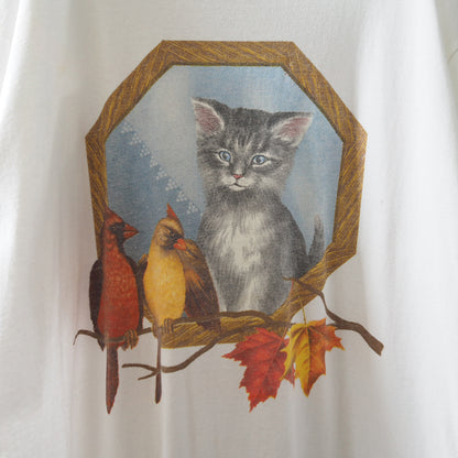 Autumn Cat Tee / 90s-