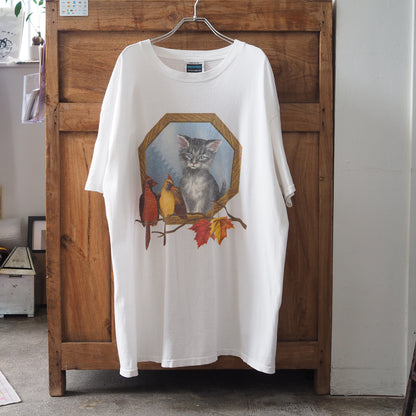 Autumn Cat Tee / 90s-