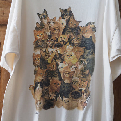 Full of Cats Tee / 90s / Made in USA