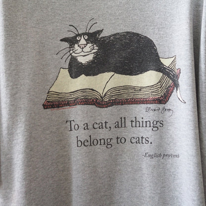 Edward Gorey Book Cat Tee