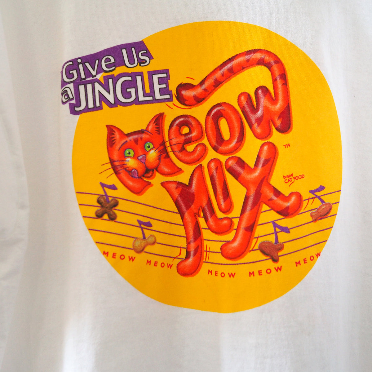 Meow Mix "Give Us a Jingle" Summer Tour '99 Tee / 90s