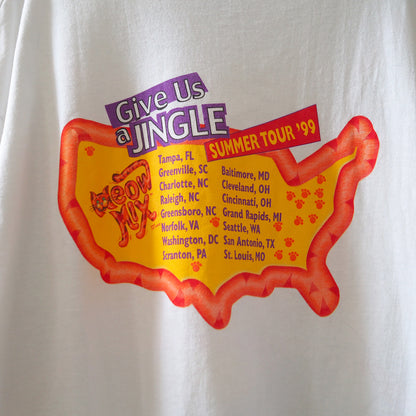 Meow Mix "Give Us a Jingle" Summer Tour '99 Tee / 90s
