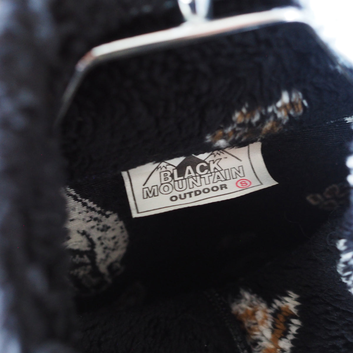 Black Mountain All-Over Cats & Paws Fleece Jacket / Made in USA