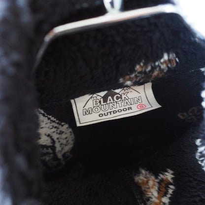 Black Mountain All-Over Cats & Paws Fleece Jacket / Made in USA