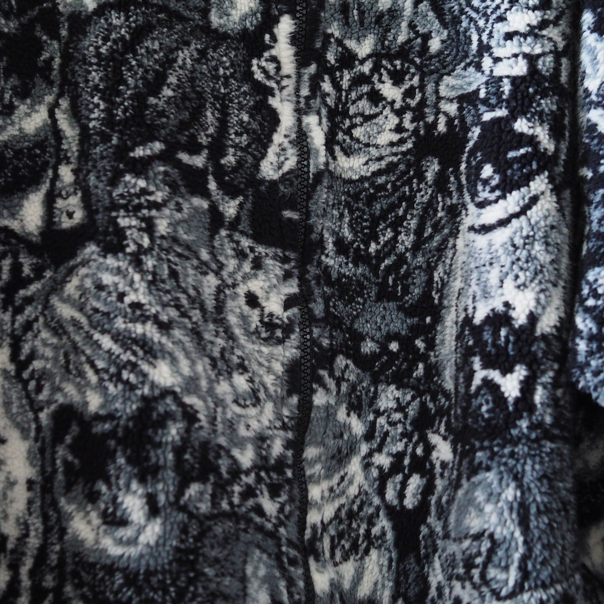Black Mountain Cat Camo Fleece Jacket / Made in USA