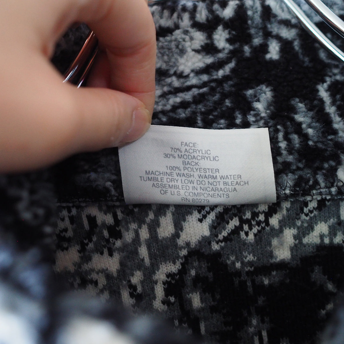 Black Mountain Cat Camo Fleece Jacket / Made in USA