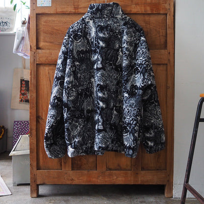 Black Mountain Cat Camo Fleece Jacket / Made in USA