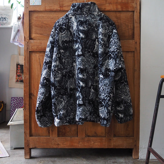 Black Mountain Cat Camo Fleece Jacket / Made in USA