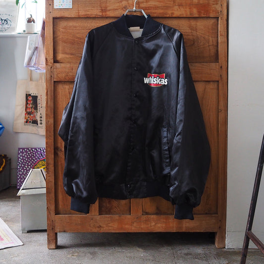 Whiskas Logo Bomber Jacket / 90s / Made in USA