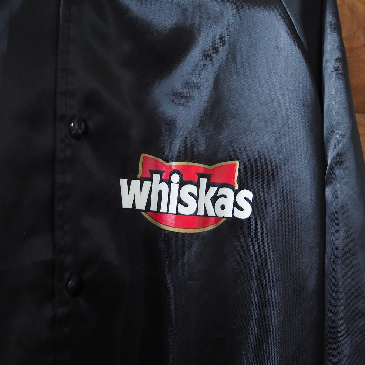 Whiskas Logo Bomber Jacket / 90s / Made in USA