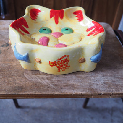 Meow Mix Water & Food Bowl