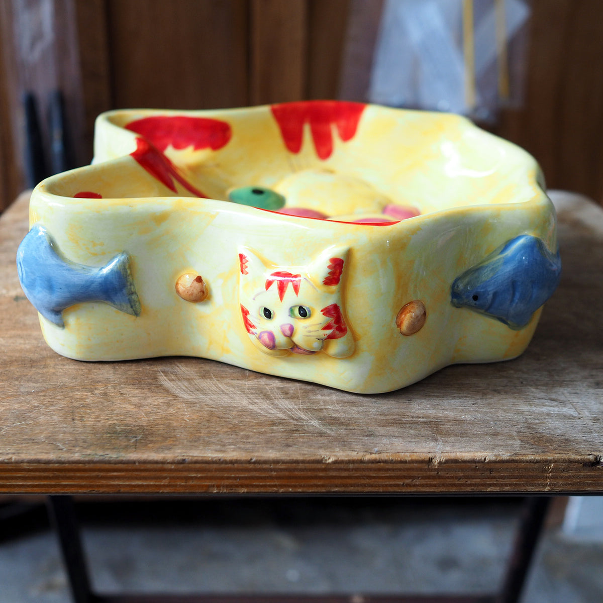 Meow Mix Water & Food Bowl