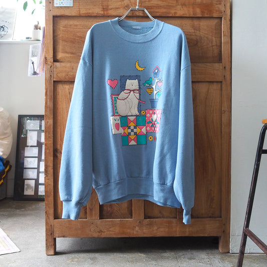 Fancy Cat's Room Sweatshirt / 90s