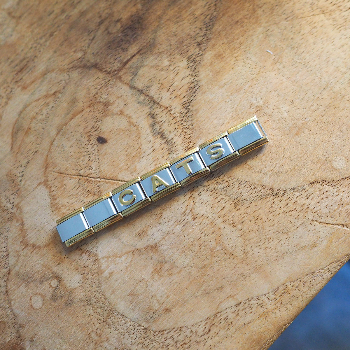 "CAT" Charm Ring