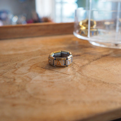"CAT" Charm Ring