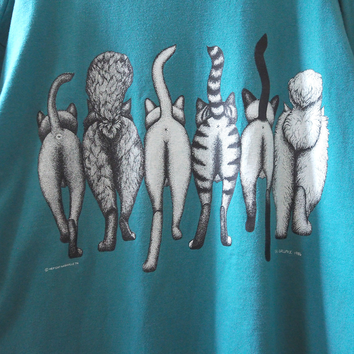 HEP CAT "Cats Coming and Going" Tee / 90s
