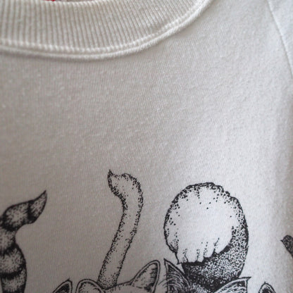 HEP CAT "Cats Coming and Going" Sweatshirt / 80s- / Made in USA