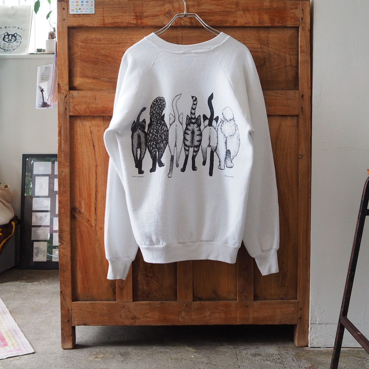 HEP CAT "Cats Coming and Going" Sweatshirt / 80s- / Made in USA