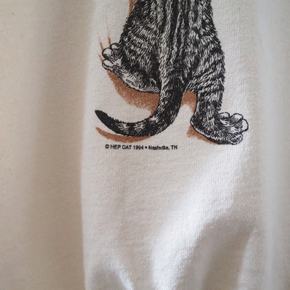 HEP CAT Climbing Kitties Sweatshirt / 90s
