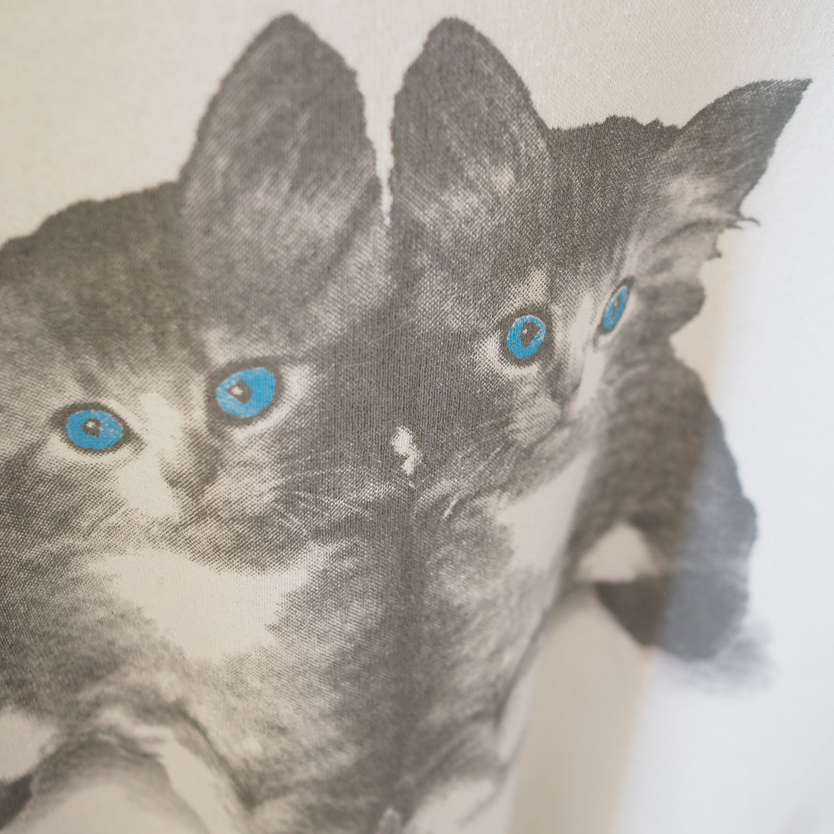 Kitten Blue Cats Sweat / 90s / Made in USA