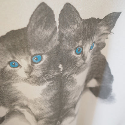 Kitten Blue Cats Sweat / 90s / Made in USA