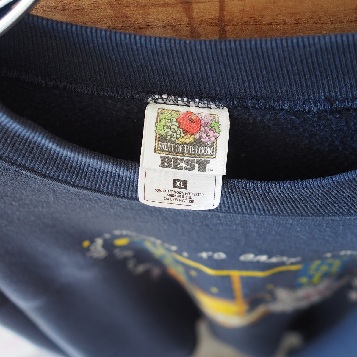 Enjoy the moment Sweatshirt / 90s / Made in USA