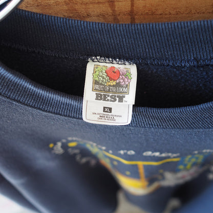 Enjoy the moment Sweatshirt / 90s / Made in USA
