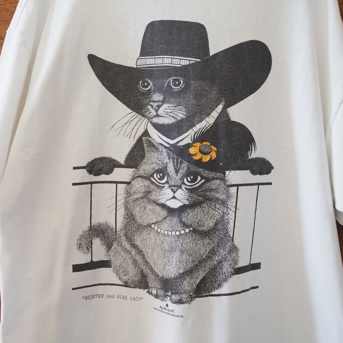 Cliff's Cat Tee / 90s / Made in USA