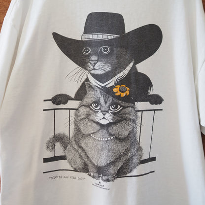 Cliff's Cat Tee / 90s / Made in USA
