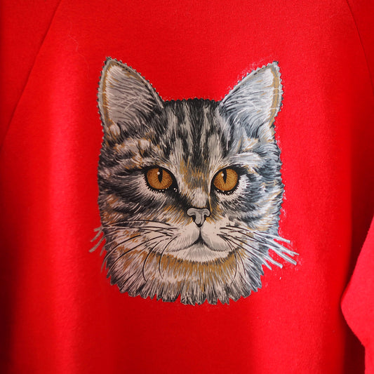Tabby Sweatshirt / 90s / Made in USA