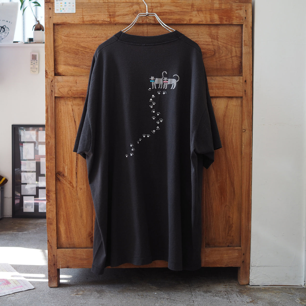 Cats, Flowers, and Sun Tee / 90s / Made in USA