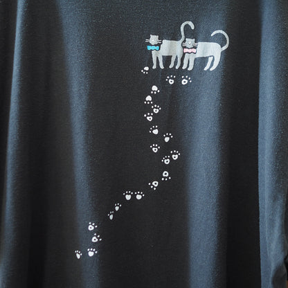 Cats, Flowers, and Sun Tee / 90s / Made in USA