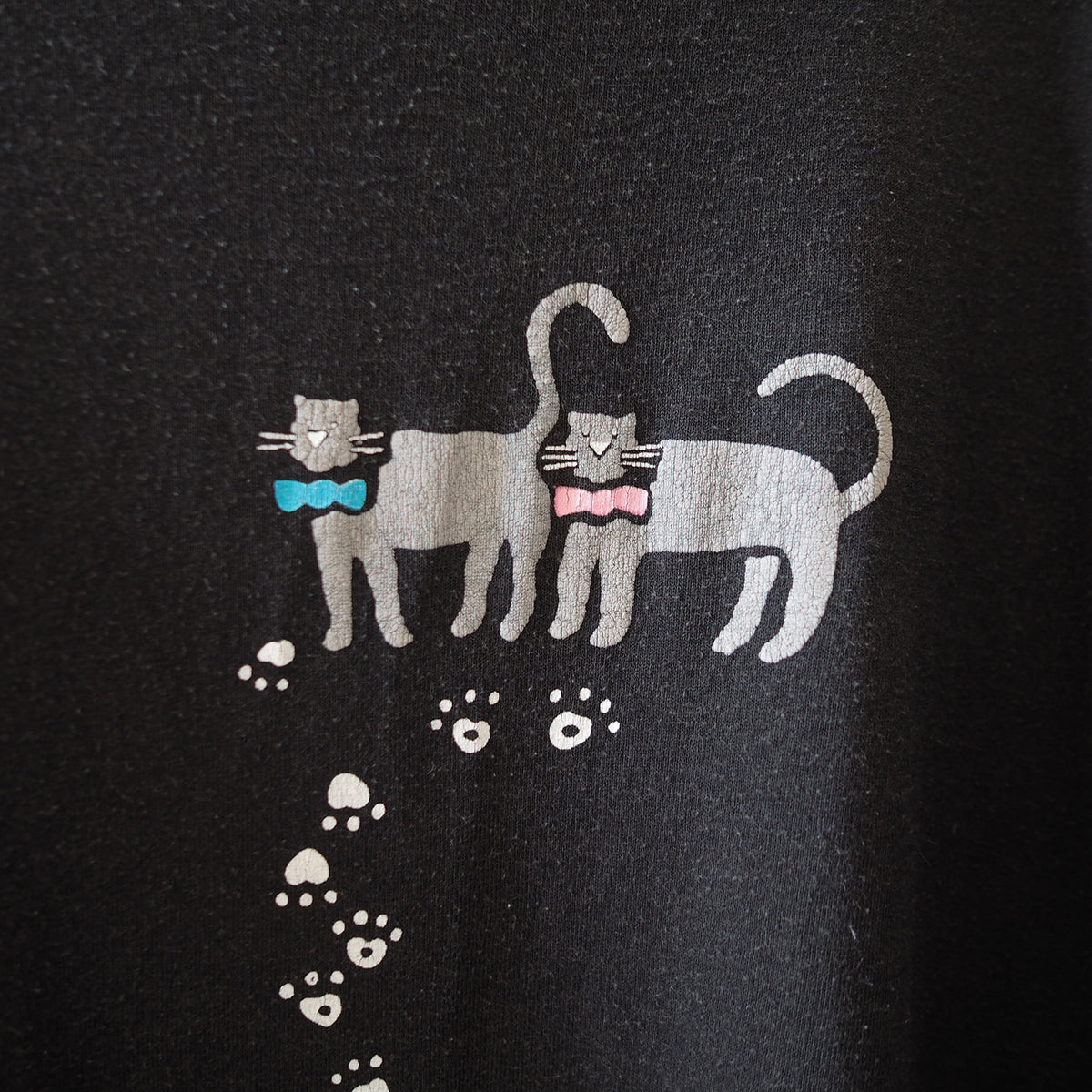 Cats, Flowers, and Sun Tee / 90s / Made in USA