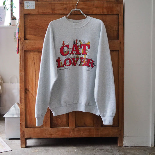 Cat Lover Sweatshirt / 90s / Made in USA