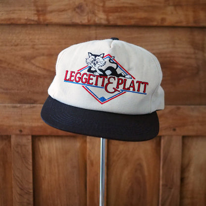 Leggett & Platt Beige & Black Cap / 80s- / Made in USA
