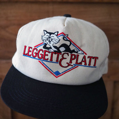 Leggett & Platt Beige & Black Cap / 80s- / Made in USA