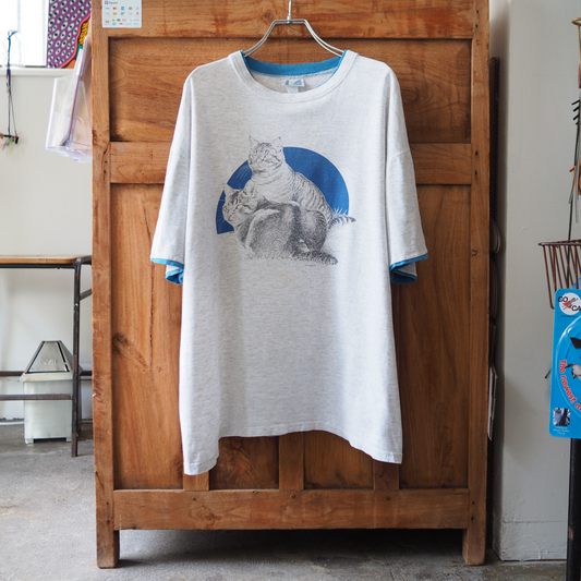 Cat Brothers Ringer Tee / 90s / Made in USA