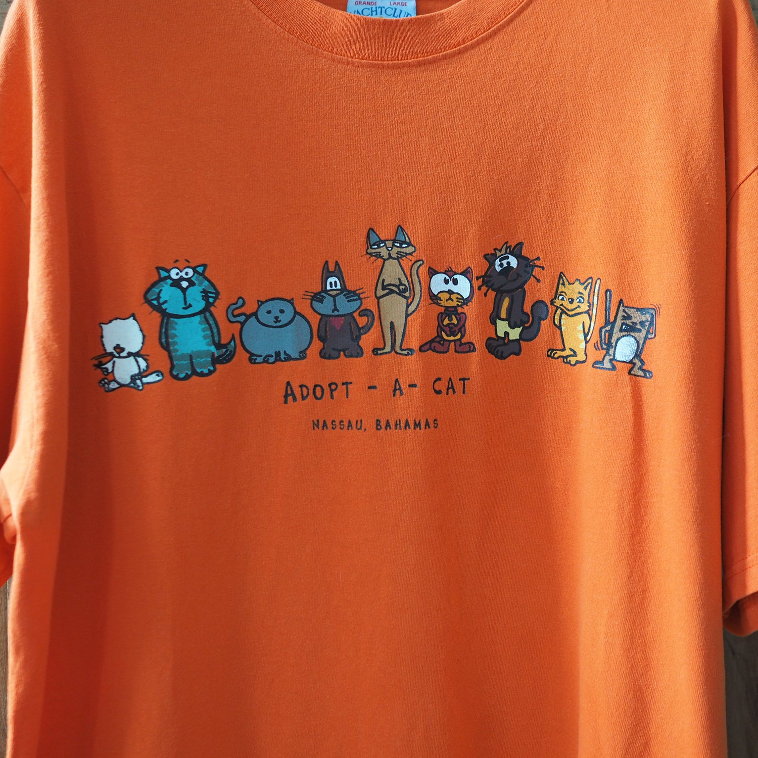 Adopt a Cat Tee / 90s - ネコ古着 - フレーメンストア