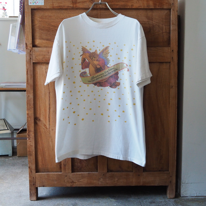 Angel Cat Tee / 90s / Made in USA