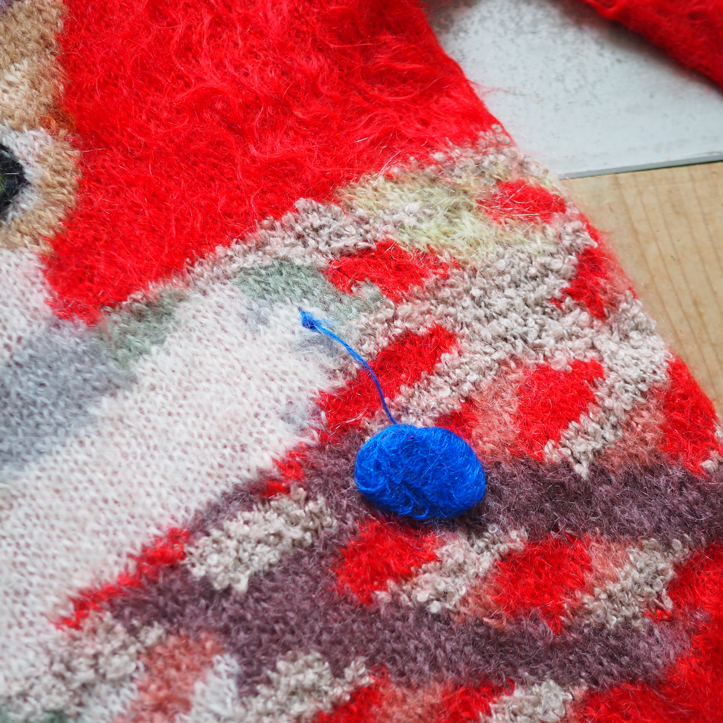 Ann Arundell Mohair Knit / Ginger & Red