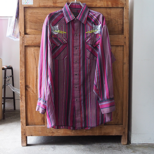 Laser-Eyed Cat Shirt / 90s / Made in USA