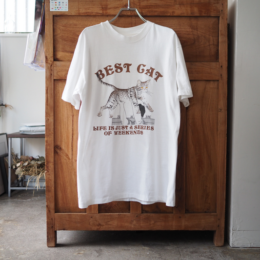 Best Cat Tee / 80s- / Made in USA
